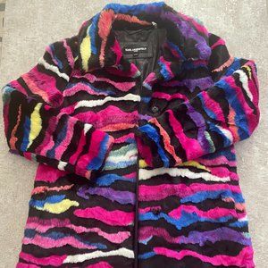 Karl Lagerfeld Paris Faux Fur Coat